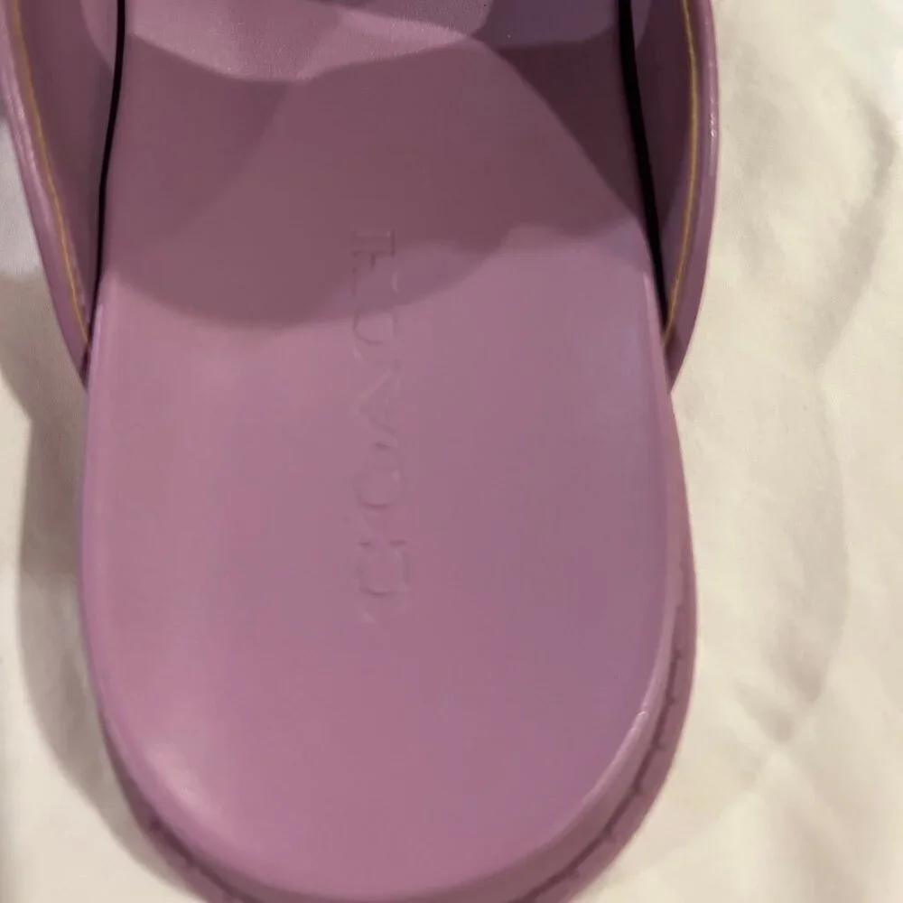 Coach Two Band Sport Slide With Floral Print - EUC - Picture 8 of 9